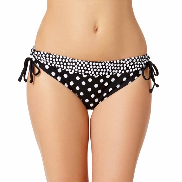 a.n.a Other - a.n.a® Knit Polka-Dot Keyhole Hipster swim botton